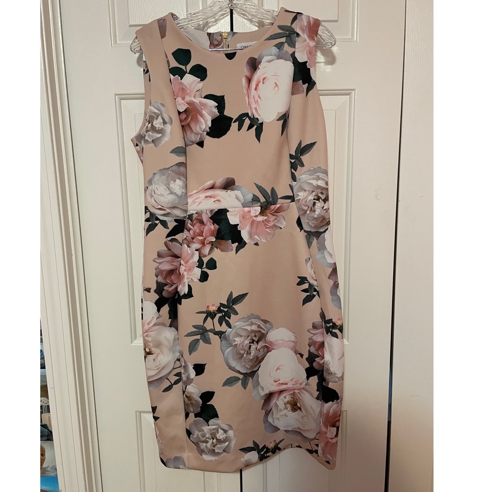 Calvin Klein flower pattern dress BRAND NEW